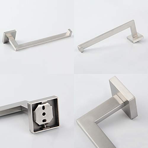 GERZWY SUS 304 Stainless Steel Hand Towel Holder Modern Bathroom Towel Ring Wall Mounted Brushed Finish IG1806-LS - color: Brushed