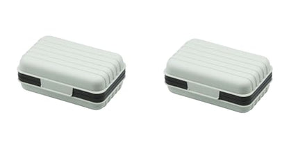 2 Pack Travel Soap Case Holder,Portable Soap Box with Draining Layer for Shower,Bathroom,Camping,Hiking,Gym (White) - color: 2 Pack White Travel Soap Case
