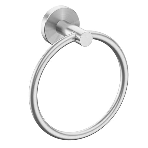 Brushed Nickel Towel Ring | Hand Towel Holder for Bathroom Wall Mounted, Durable 304 Stainless Steel, Modern Style - color: Brushed Nickel