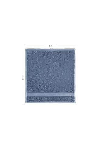 Ozdilek 6-Piece Bath Towel Set, 2 Bath, 2 Hand, 2 Wash, 100% Cotton Turkish Towels, 2 Bath Towels (30x60/550 GSM), 2 Hand Towels (16x30/575 GSM), 2 Washcloths (13x13/600 GSM) (Ocean Blue) - color: Ocean Blue