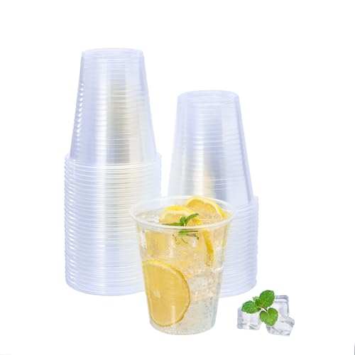 Jaluxing 500 Count 7 oz Crystal Clear Disposable Plastic Cups Bulk PP Cups for Parties, Water, Wine, Cold Drinking (Formerly FULING) - style: 7 OZ.