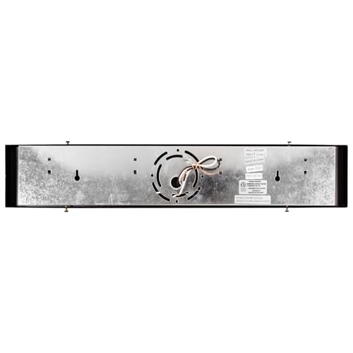 Design House Vanity Lights, 4 Linear Lights, Dimmable, Horizontal or Vertical Use, Uses (4) 60W Bulbs, for Bathroom/Makeup Vanity, Matte Black, 24.0. in. L x 4.33 in. H x 2.0 in. D, 588574-BLK - color: Matte Black