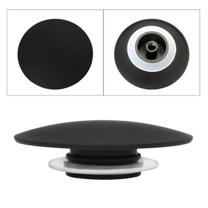 1PCS All-Copper 66mm Cover with Rubber Ring Button for Sink Drainage Sink Plug Replacement pop Out and Button for Replacing Bathroom Sink Baffle