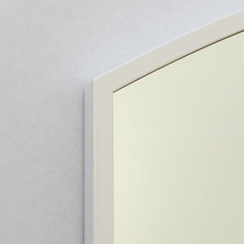 20x30 Harper Crescent Metal Framed Rectangle Recessed Bathroom Medicine Cabinet, Arced Mirror, 14x18 in-Wall Opening, Adjustable Glass Shelves, Magnet Close, White - color: White, size: 20x30