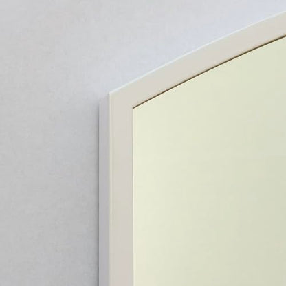20x30 Harper Crescent Metal Framed Rectangle Recessed Bathroom Medicine Cabinet, Arced Mirror, 14x18 in-Wall Opening, Adjustable Glass Shelves, Magnet Close, White - color: White, size: 20x30