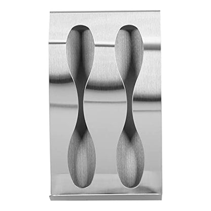 Stainless Steel Toothbrush Holder with 3-Hole Design – Punch- SelfAdhesive Wall Mount for Bathroom, Tile, Glass & Mirror – - Wash Cup & (Double Hole Toothbrush Holder) - size: Double hole toothbrush holder
