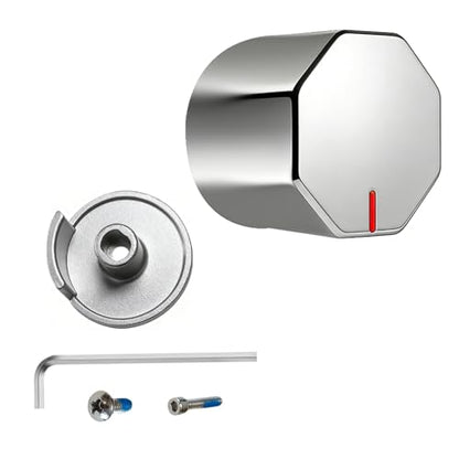 All Metal Replacement for Moen Tub/Shower Lever Handle, Compatible with Moen Posi Temp Shower Handle and for Cartridge,Single Handle Faucets for Adjust Water Volume and Temperature,Knob Chrome - color: Knob Chrome
