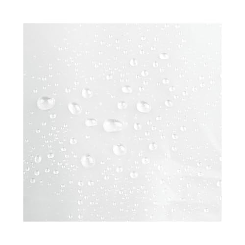 iDesign PEVA Waterproof Shower Curtain Liner, Frost, 72" x 70" | 12 Metal Grommets - color: Frost