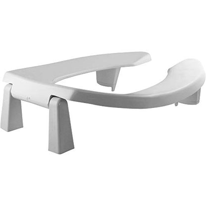 BEMIS 3L2155T 000 Medic-Aid 3" Lift Raised Open Front Plastic Toilet Seat, ELONGATED, Long Lasting Solid Plastic, White - style: Open Front Seat - 3-Inch Lift