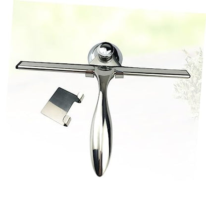 3pcs Stainless Steel Shower Squeegee for Glass Door Suction Cup and Hooks Holder