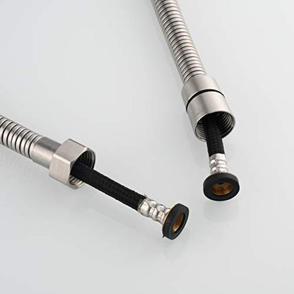 CIENCIA Shower Hose 78 Inches 6.5 ft Extra Long Stainless Steel Handheld Shower Hose Handshower Extension Replacement 2m, FHA014A - color: nickle, size: 2meters