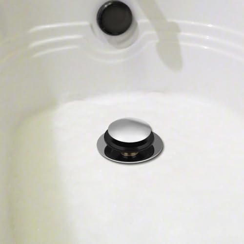 Bathtub Drain Stopper Copper Tub Drain Plug with Built-in Hair Catcher Pop-up Bathtub Strainer for Water Control Easy Install 2.95 X 2.95 X 1.57 in