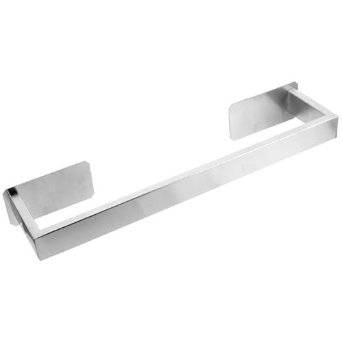 ABOOFAN Stainless Steel Adhesive Towel Rack Bar Wall-Mounted Bathroom Towel Holder Brushed Finish No-Drill Installation for Shower and Washroom