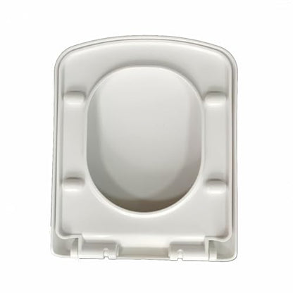 Toilet Seat - Soft Close Quick Release for Easy Cleaning, Top Fix Installation with Adjustable Hinges - Ideal for Bathroom Upgrade - size: 105