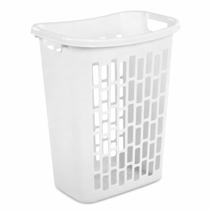 1.8 Bushel Slim Laundry Hamper, Tall Rectangular Plastic Clothes Basket with Reinforced Handles & Ventilated Airflow, Narrow Space Saving Dirty Clothing Storage Bin for Bathroom, Dorm