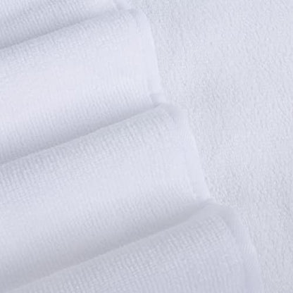 POLYTE Quick Dry Lint Free Microfiber Bath Sheet, 35 x 70 in, Pack of 2 (White) | 2 Pack, Oversize, Lint Free, Quick Dry - color: White