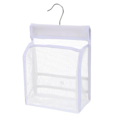 Mesh Shower Caddy Hanging, Hanging Mesh Shower Caddy Organizer, Portable Bathroom Storage Bag With Rotatable Hook For Dorm, Gym, Travel, RV And Swimming