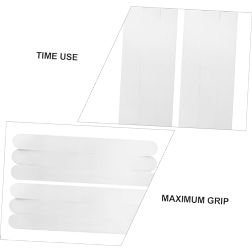 VOSAREA 6pcs Slip Strips for Bathtubs Showers Stairs Floors Transparent Non Slip Adhesive Bath Treads Safety Stickers for Enhanced Grip - size: 6 pcs