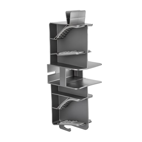 Wall Mount Organizer Rack for Electric Spin Scrubber | Hanging Rack Handle Dia. under 1 inch,Storage Holder, Cleaning Brush Caddy for Bathroom Kitchen