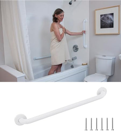 HEALTHCRAFT Easy Mount Grab Bar 12", ADA Stainless Rail - White | Concealed screws, clean install, compatible with Easy Mount Anchor - color: Powder Coat White, size: 12" Inch