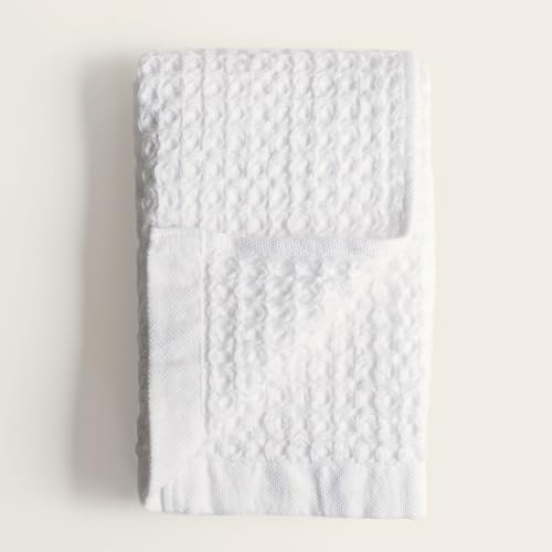 Sedona Waffle Hand Towels – 410 GSM 100% Cotton, Set of 2, Lightweight, Quick-Drying & Textured Towels, White - color: White, style: Hand Towel (Set of 2)