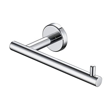 JQK Chrome Toilet Paper Holder, 5 Inch 304 Stainless Steel Thick 8mm Tissue Paper Dispenser for Bathroom, Hold Mega Rolls, Polished Chrome Wall Mount, TPH100-CH - color: Chrome, size: Bar