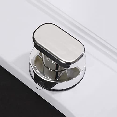Glass Handle, Suction Cup Handle, Suitable for Bathroom, Cabinet, Terrace Sliding Doors, Shower Handrail. No Holes Needed - color: Small silver
