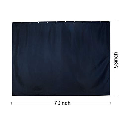 Barossa Design 70x54 Snap-in Shower Curtain Liner Replacement Navy | 2 Bottom Magnets, Fabric, Removable, Water Repellent, Machine Washable, Hotel Style, 70" W x 54" H Inner Liner - color: Navy, size: 70"W x 54"L (Pack of 1)