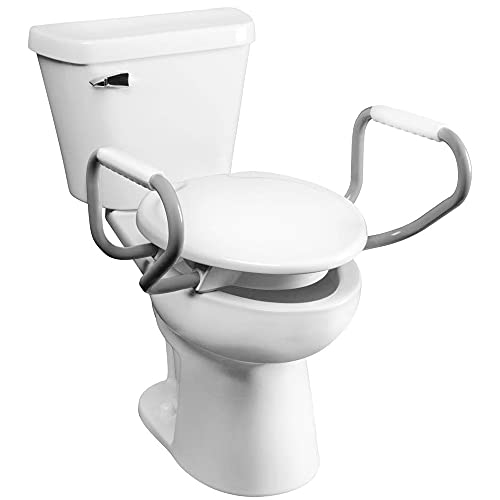 Bemis Assurance 3" Raised Toilet Seat with Handles, Round - size: Round, style: Raised Seat with Handles