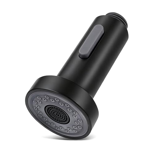 Kitchen Faucet Head Replacement with 2 Modes, Pull Down Spray Head for Kitchen Faucet, Kitchen Sink Sprayer Replacement Compatible with Moen, American Standard, Kohler Faucets - color: Matte Black-2