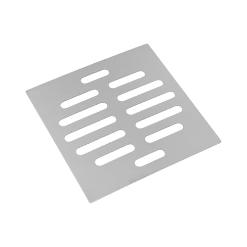 Drain Cover Grates Fit 4" x4" Drain, Stainless Steel Drainage Grate Cover Square Replacement Floor Drain Strainer for Shower, Bathroom Floor, Balcony, and Outdoor Garden Drains -5pcs - size: 3.93" x 3.93"