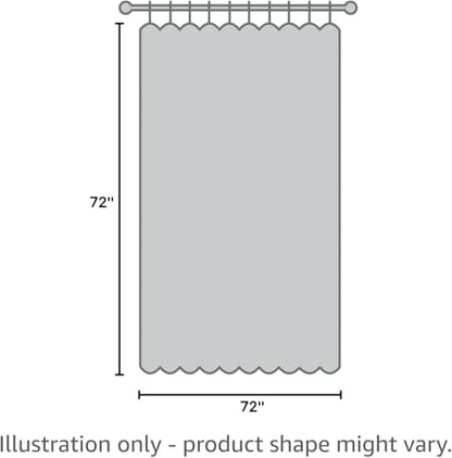 WELTRXE EVA 8G Shower Curtain Liner, 72x72 Inch 3D Blue Pebble Heavy Duty Waterproof Bathroom Shower Liner with Weighted Magnets Thick Clear Plastic Shower Curtains for Shower Stall, Bathtub, 12 Hooks - color: Pebble - Blue, size: 72"W x 72"L (Pack of 1)