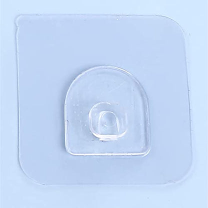 10 PCS Wall Mounted Replacement Sticky pads for Kitchen Bathroom Shower Caddy Organizer Rack Holder Nail Free Adhesive Hooks (Rounded Square) - color: Rounded Square