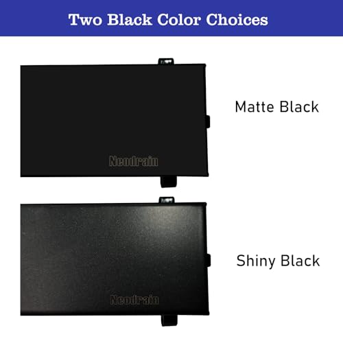 Neodrain 36" Matte Black Linear Shower Drain,2-in-1 Flat& Tile Insert Cover | 304 Stainless Steel,Fast Drainage, Durable,Rectangle Shower Floor Drain with Adjustable Feet,Hair Strainer,Fits Bathrooms - color: Matte Black, size: 36 In