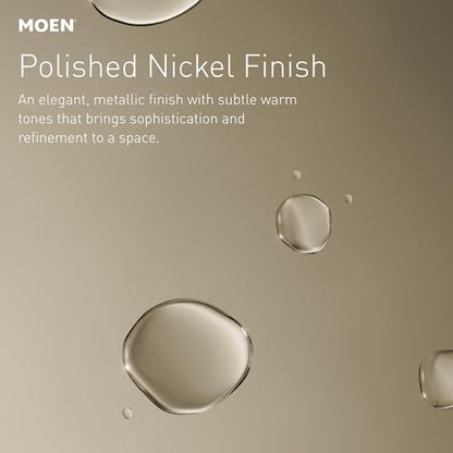 Moen YG5112NL Bathroom Safety 12-Inch Stainless Steel Transitional Bathroom Grab Bar, Polished Nickel