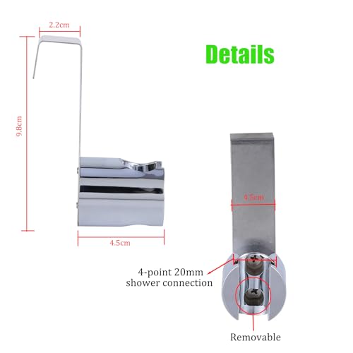 LiXiongBao 2 Pack Bidet Sprayer Holder for Toilet Attachment Bathroom Hanging Bracket for Handheld Shower Toilet Bidet Sprayer,Stainless Steel Toilet Tank or Wall Mounted Bathroom Head Hold - color: 2 Pcs