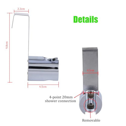 LiXiongBao 2 Pack Bidet Sprayer Holder for Toilet Attachment Bathroom Hanging Bracket for Handheld Shower Toilet Bidet Sprayer,Stainless Steel Toilet Tank or Wall Mounted Bathroom Head Hold - color: 2 Pcs