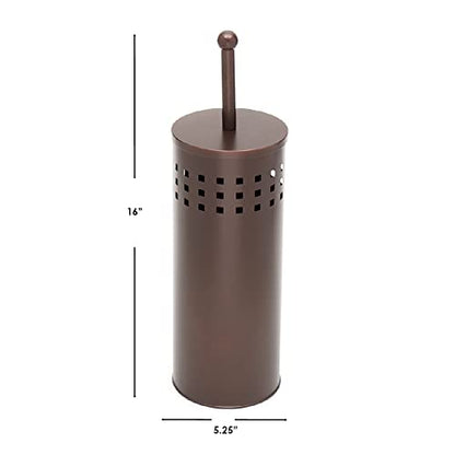 Steel Toilet Plunger & Holder (Bronze), By Home Basics | Bathroom Apartment Essentials | Toilet Plunger Hideaway | Bathroom Plunger, Toilet Plungers For Bathroom