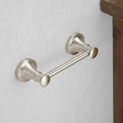 Hoimpro Wall Mounted Rustproof Toilet Tissue Paper Holder Bathroom Accessories Toilet roll Paper Hanger, Brushed Nickel - color: Brushed Nickel