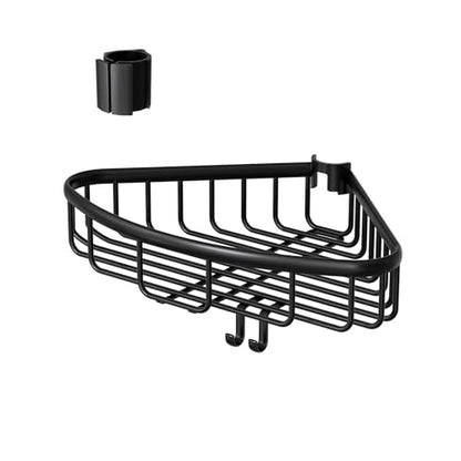 ESSEME Fits Corner Shower Caddy Tension Pole Only: Stainless Steel Waterproof Bathroom Shelf Basket - Medium Size 6.5" D x 10.94" W x 1.97" H