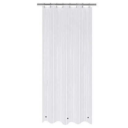 48x78 Stall Size Shower Curtain Liner Clear | 3 Bottom Magnets,8 Rustproof Grommets,Water Proof Heavy Duty PEVA, 48W x 78H for Shower Stall Long Size - color: Clear, size: 48"W x 78"L (Pack of 1)