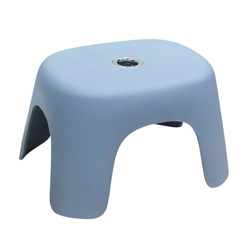 Plastic Bath Step Stool, ABS Shower Stool with Non-Slip Base for Bathroom, Kitchen, Home, Blue - color: Blue