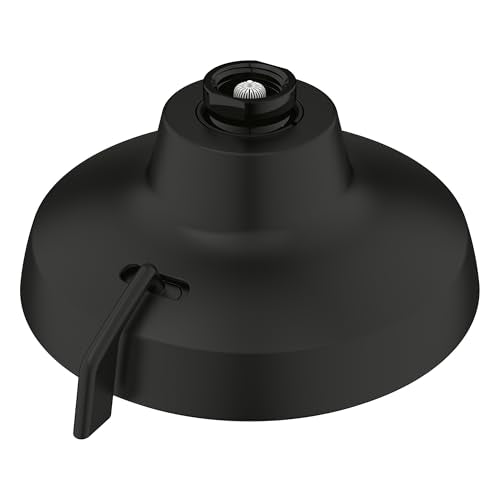 GROHE Aquabooster Tempesta 140 High Pressure Shower Head, Multi-Spray – 1.75 GPM Round Fixed Wall Mount, Matte Black 1117462430 - color: Matte Black