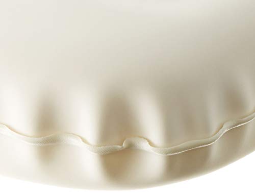 Amazon Basics Bath Tub Neck and Back Support Pillow with Non-Slip Suction Cups, Waterproof, Thick Padded 3-Panel, Easy to Clean, Off-white