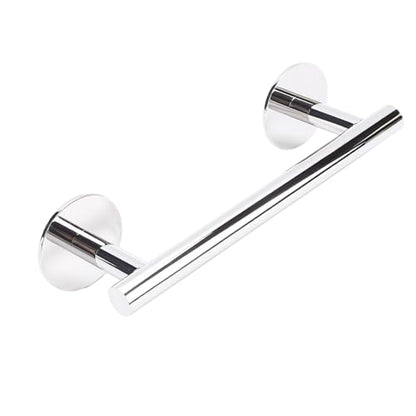 9" Self Adhesive Polished Chrome Hand Towel Holder, No Drill Small Bathroom Organizer, 304SS - color: Chrome, size: 9 Inch