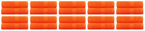 BY LORA 20-Pack Oversized Bath Sheets, Terry Cotton Hotel Large Towels, Orange - color: Orange, size: Bath Sheet 20-Pack