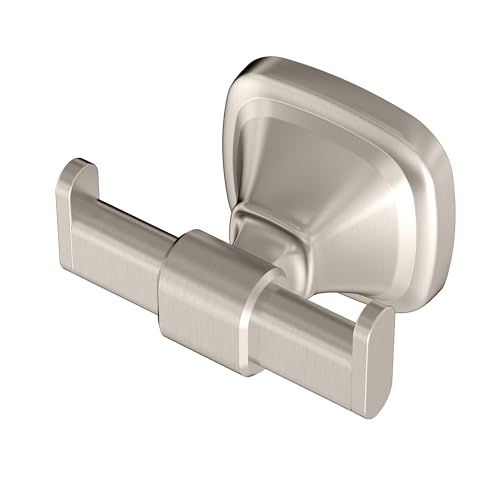 Gatco 5515SN Beverly Robe Hook, Satin Nickel, Wall-Mounted Bathroom Hook for Robes, Towels, and Clothing, Durable Metal Luxury Design - color: Traditional Satin Nickel