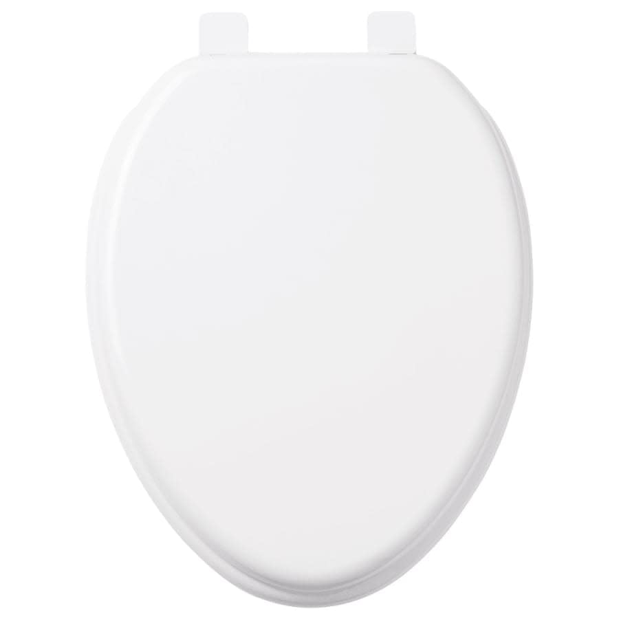 Signature Hardware 447334 Elongated Closed-Front Toilet Seat And Lid with Soft Close and Quick Release