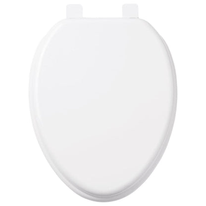 Signature Hardware 447334 Elongated Closed-Front Toilet Seat And Lid with Soft Close and Quick Release