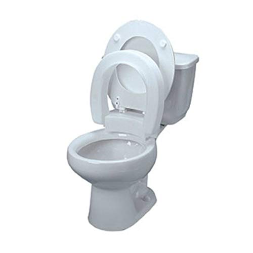 Maddak Inc. Maddak Hinged Elevated Toilet Seat, Standard (725711000), White